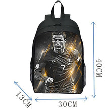 Load image into Gallery viewer, New CR7 Ronaldo Backpack – Student School Travel Shoulder Bag, Gift for Fans