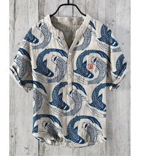 Load image into Gallery viewer, Spring Summer Men&#39;s &amp; Women&#39;s Casual Hawaiian Fish Print Shirts - Trendy Tops