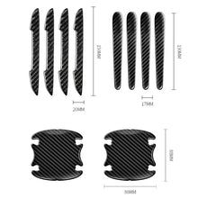 Load image into Gallery viewer, Carbon Fiber Car Stickers Anti Scratch Car Door Handle Protector Automobiles Handle Protection Film Styling Exterior Accessorie