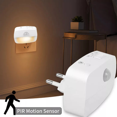 Smart Motion Sensor LED Night Light for Home Aisle and Bedroom - EU Plug