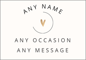 Personalised Label Sticker for Prosecco Champagne Wine Bottles Natural Colours - Any Text