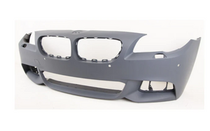 BMW 5 Series F10 F11 M-Sport 2013-2017 Front Bumper Primed With PDC & Washer Holes