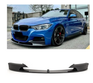 BMW F30 F31 Front Diffuser Splitter M Performance Style Lip Spoiler Carbon Look