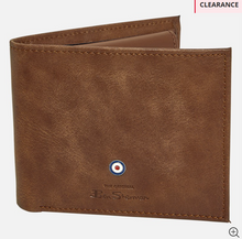 Load image into Gallery viewer, Ben Sherman Mens Target Bi Fold Wallet Tan