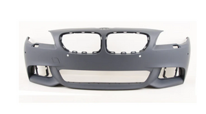 BMW 5 Series F10 F11 M-Sport 2013-2017 Front Bumper Primed With PDC & Washer Holes