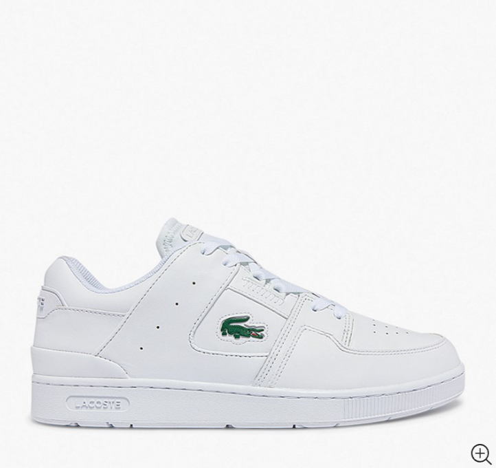 Lacoste Mens Court Cage Trainers White/White