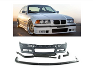 BMW E36 Front Bumper Kit Grille M3 Style 2Dr 4Dr Saloon Coupe Cabrio Compact