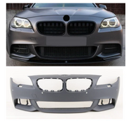 BMW 5 Series F10 F11 M-Sport 2013-2017 Front Bumper Primed With PDC & Washer Holes