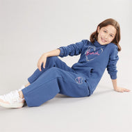 Bench Girls Apricot Tracksuit Set Light Navy