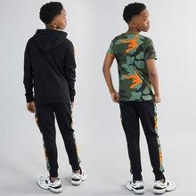 Load image into Gallery viewer, Hype Boys Tracksuit And T-Shirt Set Black/Camo